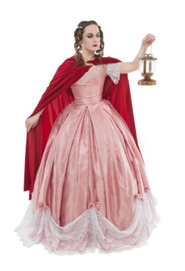 Fener isol eski tarihi Ortaçağ elbise güzel kadın