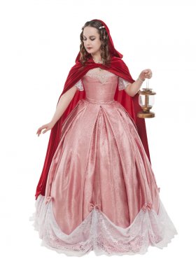 Fener isol eski tarihi Ortaçağ elbise güzel kadın