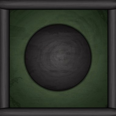 Boş yeşil tebeşir tahtası tahta arka plan