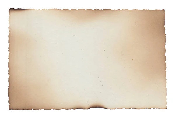 Старий Старовинний Груба Текстура Ретро Паперу Обпаленими Краями Плямами Подряпинами — стокове фото
