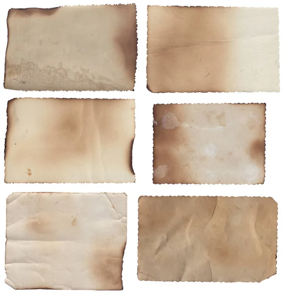 Hromada Starého Vinobraní Hrubé Textury Retro Papír Spálenými Okraji Skvrny — Stock fotografie