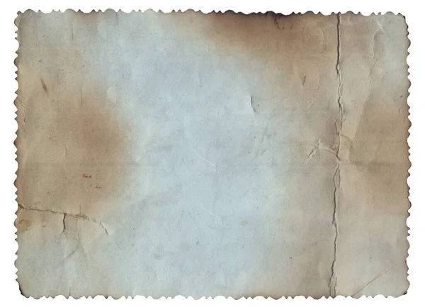 Old Vintage Rough Texture Retro Paper Burned Edges Stains Scratches — Stock Photo, Image