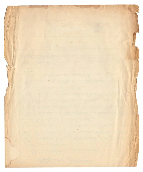 Çizik Leke Dokusu Beyaza Izole Edilmiş Eski Tip Sert Kağıt — Stok fotoğraf