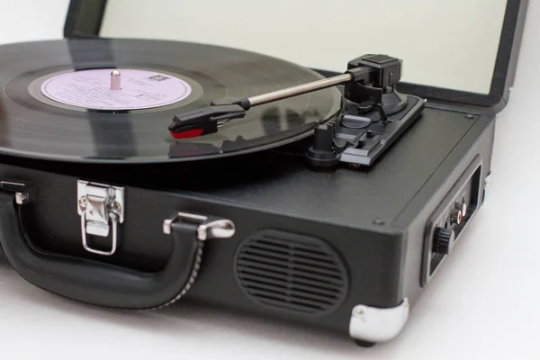 Turntable Vinyl Record Player — Stock Photo, Image