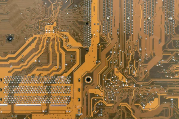 Fotograma completo de Computer Chip. Fondo de la placa madre del ordenador . — Foto de Stock