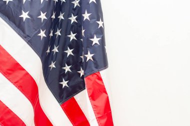 Amerika Birleşik Devletleri bayrağı. ABD bayrağı ile uzayı kopyala.