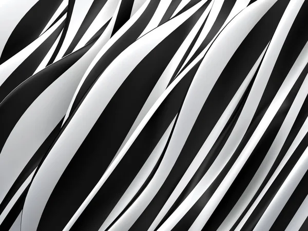 Abstrato preto onda branca fundo — Fotografia de Stock