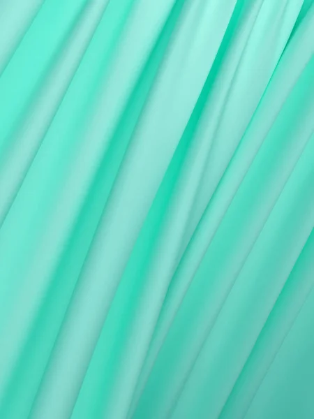 Textura abstrata, seda verde — Fotografia de Stock