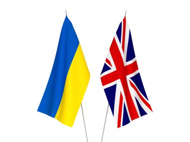 Büyük Britanya ve Ukrayna bayrakları