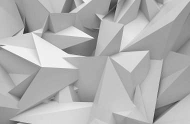 3D arka plan. Geometrik taş çizimi