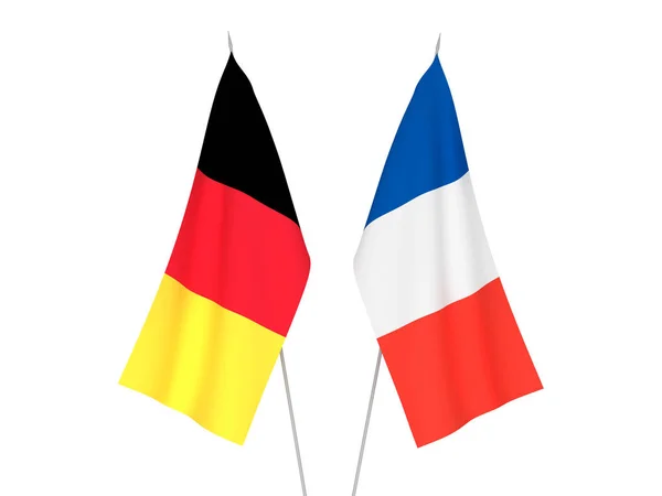 Francie a Belgie příznaky — Stock fotografie