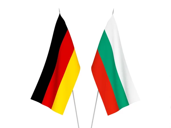 Almanya ve Bulgaristan bayrakları — Stok fotoğraf