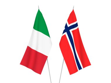 İtalya ve Norveç bayrakları
