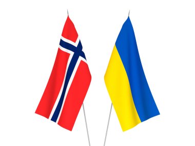 Ukrayna ve Norveç bayrakları