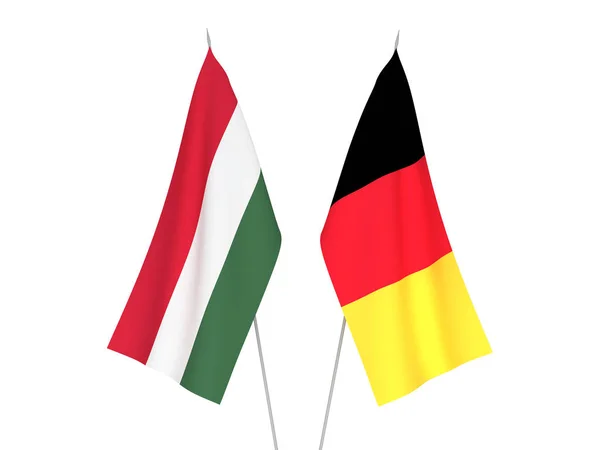 比利时和匈牙利国旗 — 图库照片