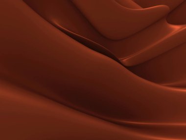 Koyu çikolata arka plan. Perdelik Soyut doku için güzel saten kumaş. Kahverengi ipek.