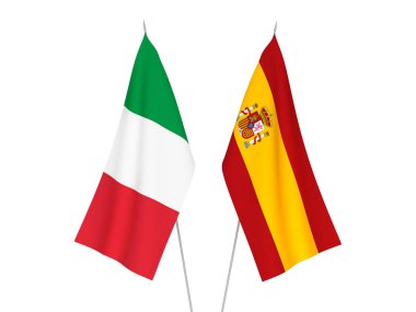 İtalya ve İspanya bayrakları