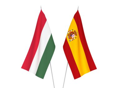 İspanya ve Macaristan bayrakları
