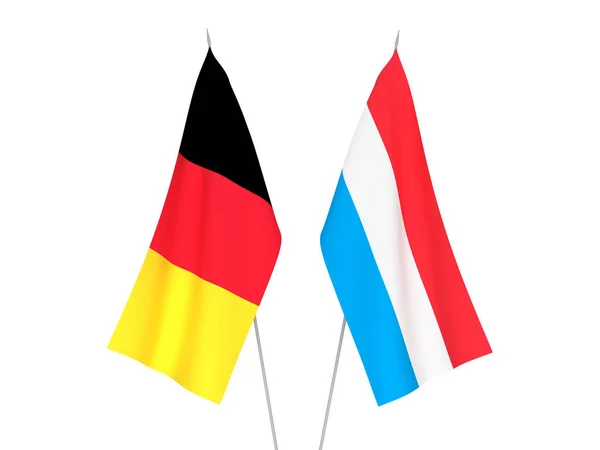 Belçika ve Lüksemburg bayrakları — Stok fotoğraf