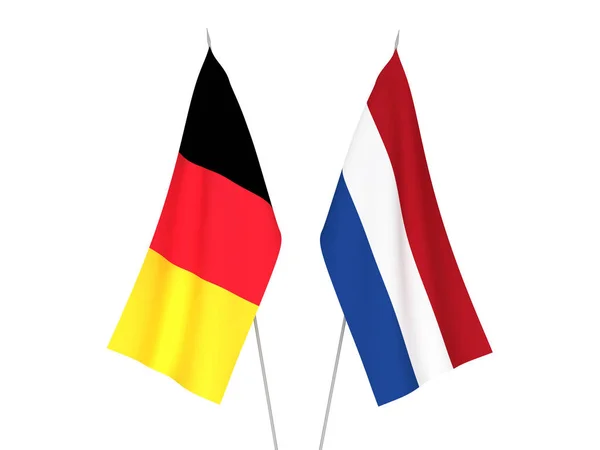 Belgium és Hollandia zászlók — Stock Fotó