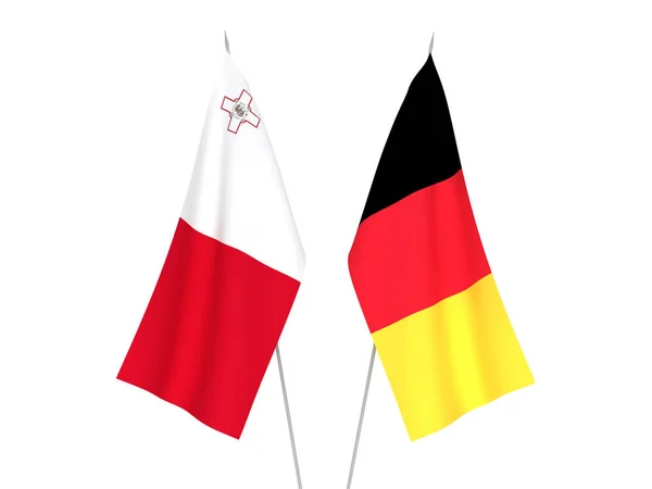 Belgia i Malta Flag — Zdjęcie stockowe