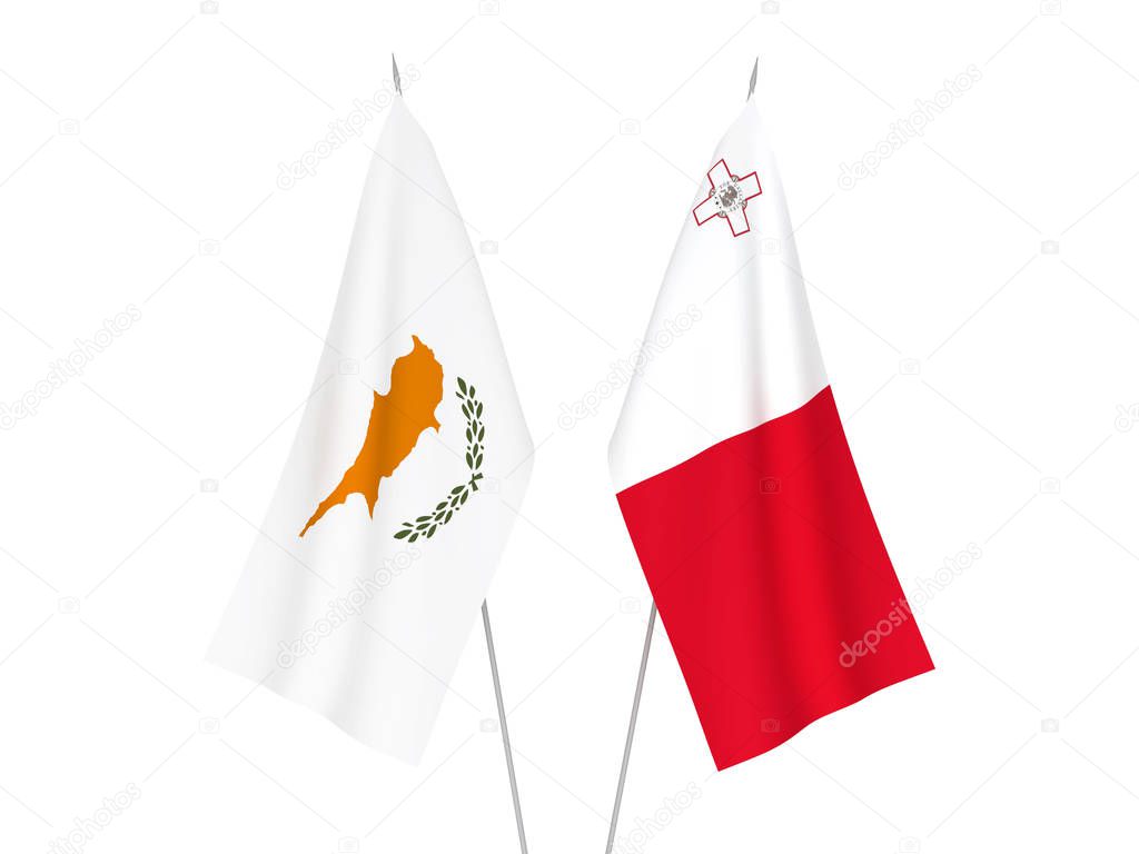 Malta and Cyprus flags