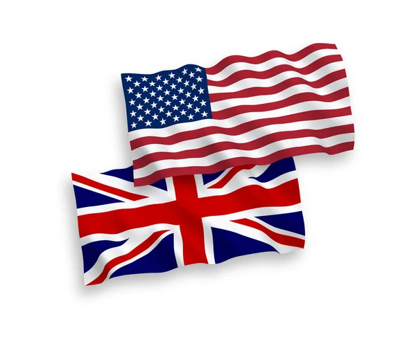 Velká Británie a americké vlajky — Stockový vektor