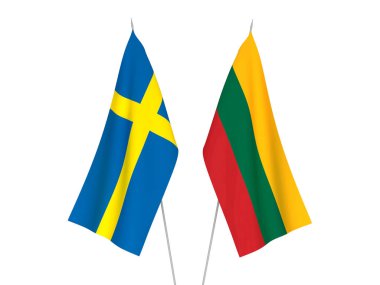 Litvanya ve İsveç bayrakları