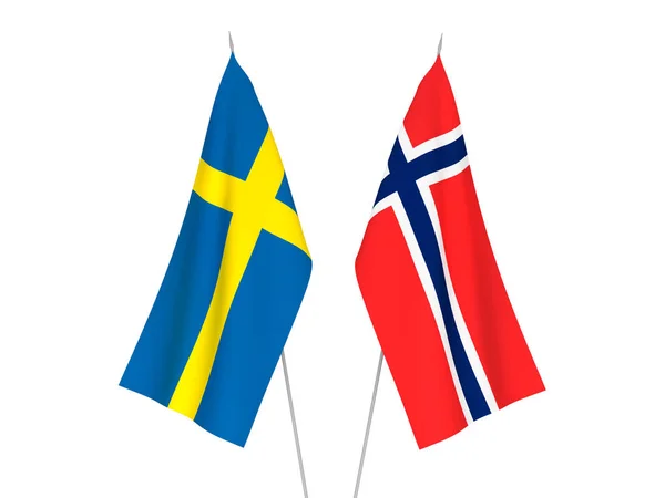 Norsko a Švédsko příznaky — Stock fotografie