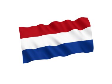 beyaz zemin üzerine Hollanda bayrağı