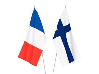 Fransa ve Finlandiya bayrakları