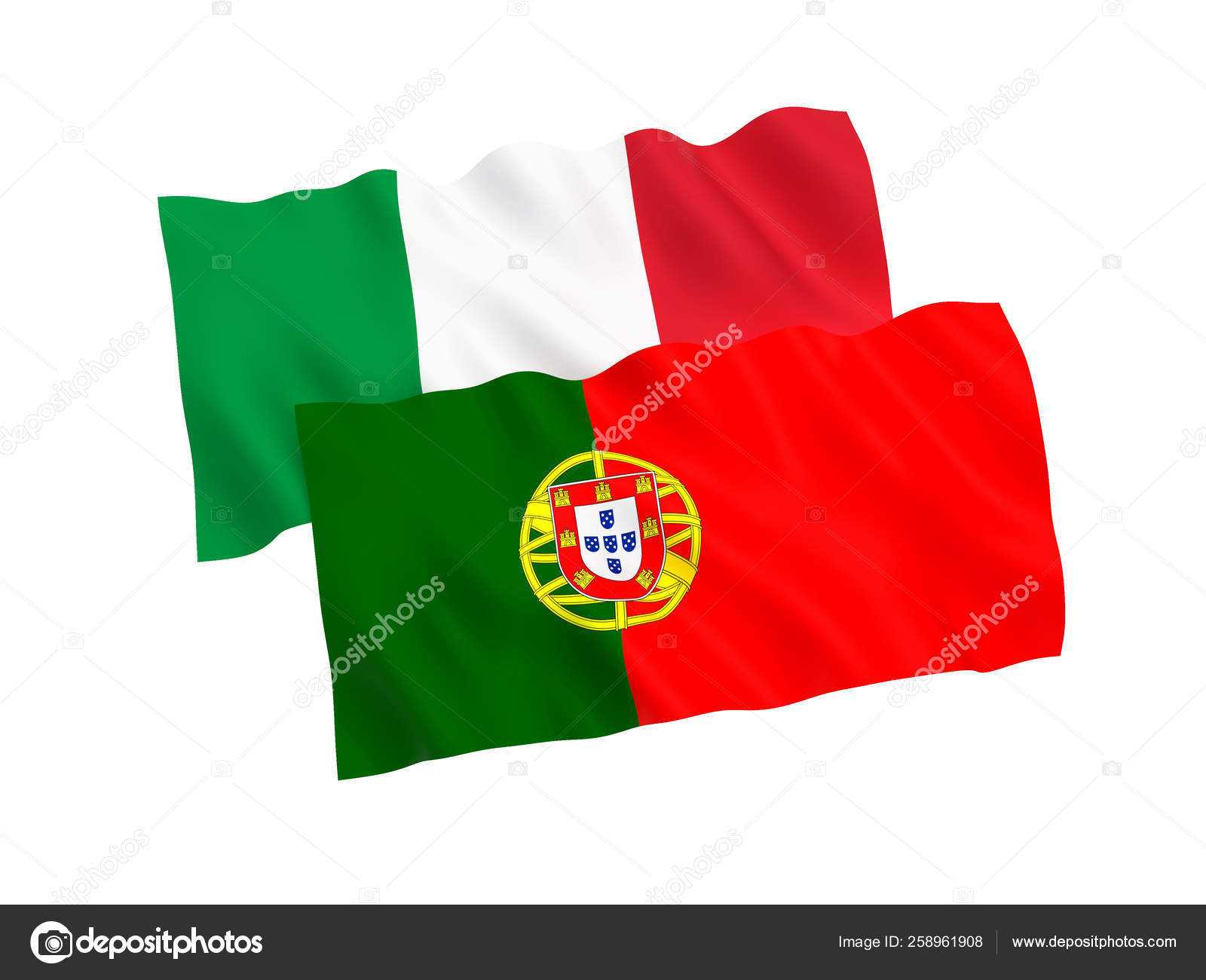 Drapeaux De L Italie Et Du Portugal Sur Fond Blanc Image Libre De Droit Par Epic22 C Drapeaux De L Italie Et Du Portugal Sur Fond Blanc Image Libre De Droit Par Epic22 C