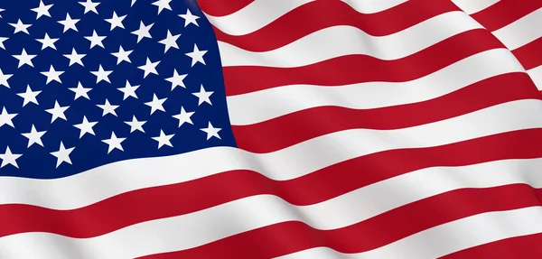 Соединённые Штаты Америки под флагом — стоковое фото