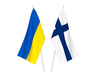 Ukrayna ve Finlandiya bayrakları