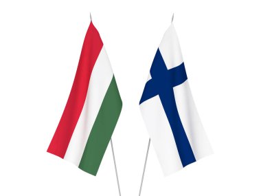 Finlandiya ve Macaristan bayrakları