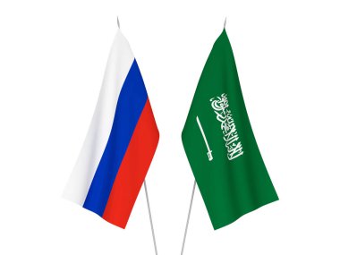 Rusya ve Suudi Arabistan bayrakları