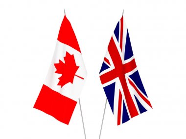 Büyük Britanya ve Kanada bayrakları