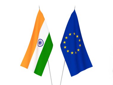 Avrupa Birliği ve Hindistan bayrakları