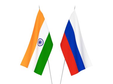 Rusya ve Hindistan bayrakları
