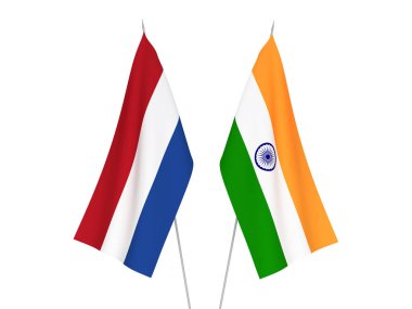 Hindistan ve Hollanda bayrakları