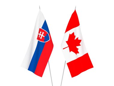Kanada ve Slovakya bayrakları