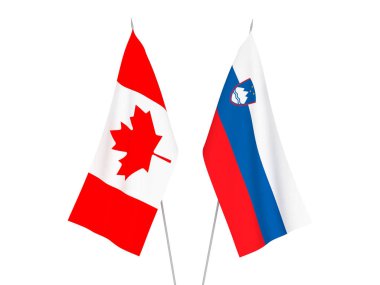 Slovenya ve Kanada bayrakları