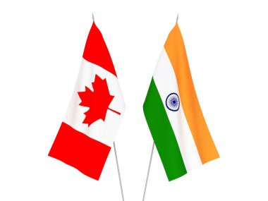 Hindistan ve Kanada bayrakları