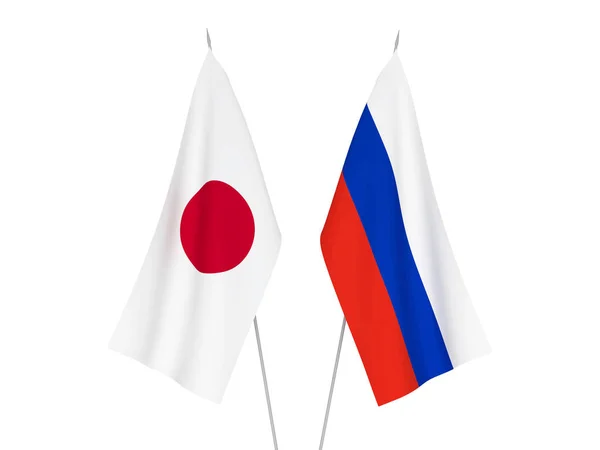 Bandiere Russia e Giappone — Foto Stock