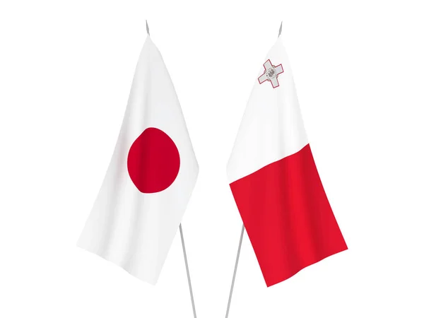 マルタと日本の国旗 — ストック写真