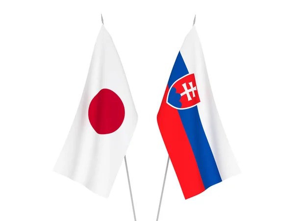 Bandiere Slovacchia e Giappone — Foto Stock