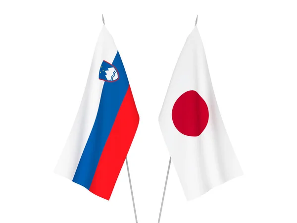 Bandiere Giappone e Slovenia — Foto Stock