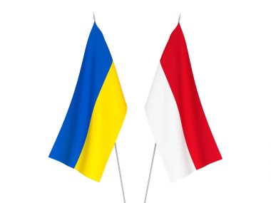 Ukrayna ve Endonezya bayrakları