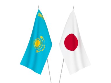 Japonya ve Kazakistan bayrakları