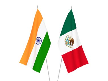 Meksika ve Hindistan bayrakları
